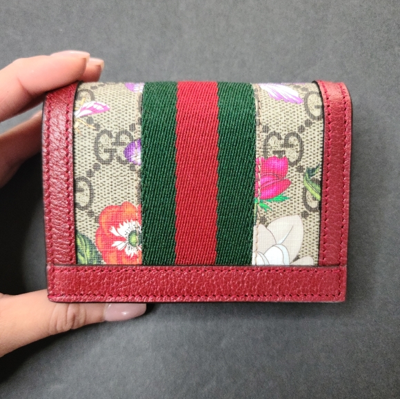 Gucci GG Supreme Flora Ophidia Card Case - Picture 3 of 12